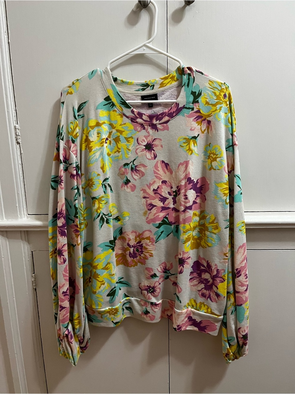 Who What Wear Target Floral Sweatshirt